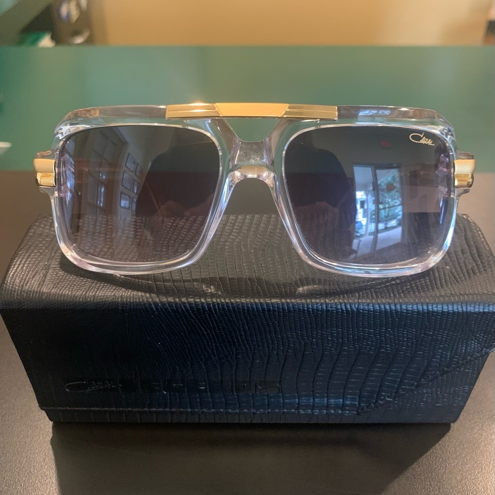 CAZAL LEGENDS MOD 663/3. 
Color 65 Crystal & Gold 56mm men’s
Sunglasses